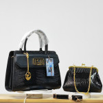 Ladies Fashion Crocodile Pattern Patent Leather Handbag