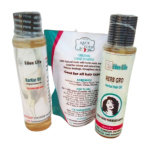 Herb gro set with hair mask powder for bald spot, hair loss, edges, longer and fuller hair